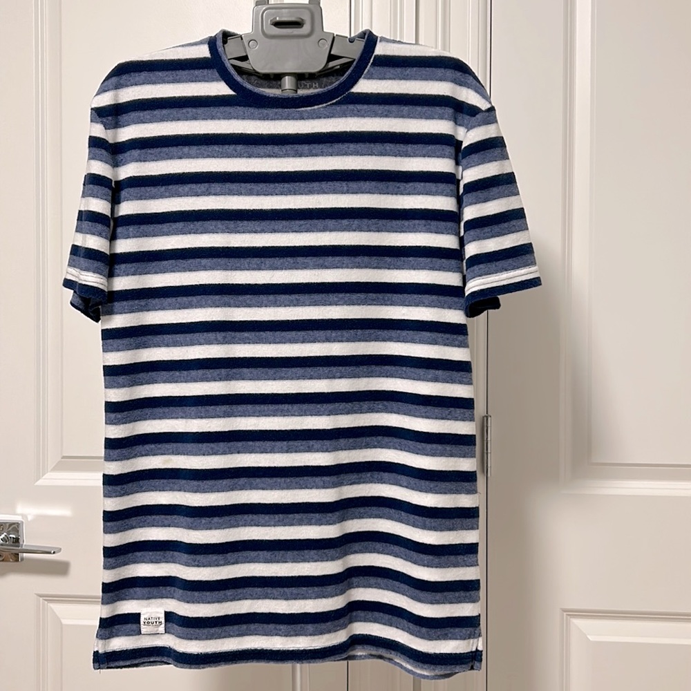 Native Youth Striped Short Sleeve T-shirt